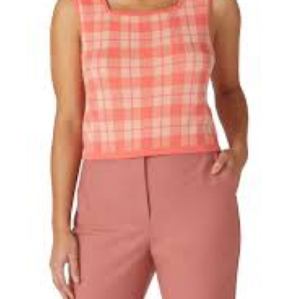 NWOT kate spade Plaid Knit Tank